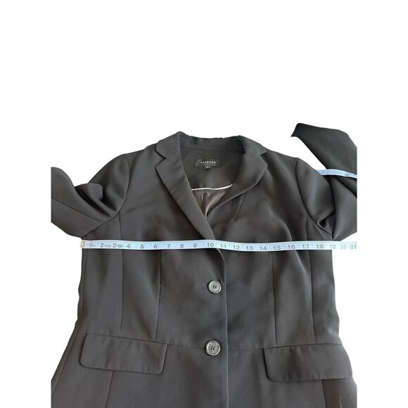Talbots Blazer Black Office Work Career Business Preppy Corporate Size 8‎ - Picture 13 of 15